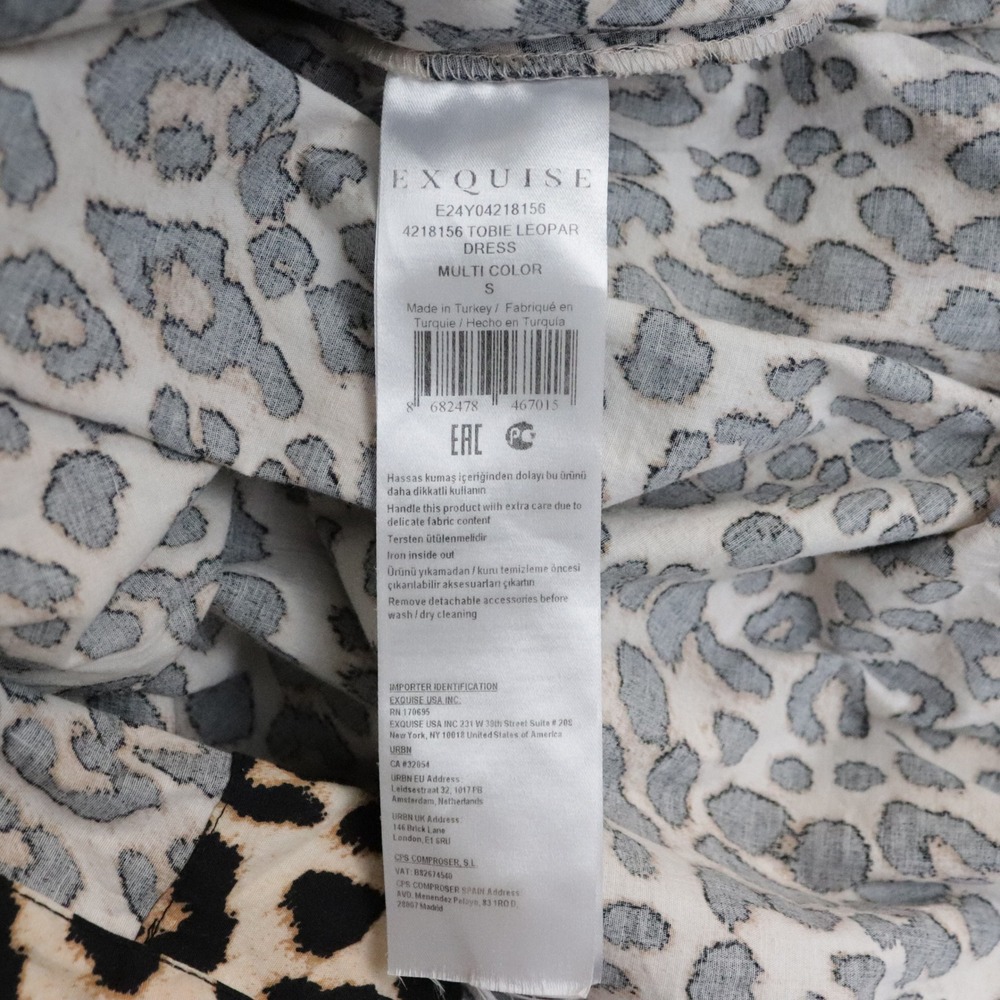 Anthropologie Exquise The Tobie Shirt Dress Small Leopard Print Shirtdress - Picture 11 of 12